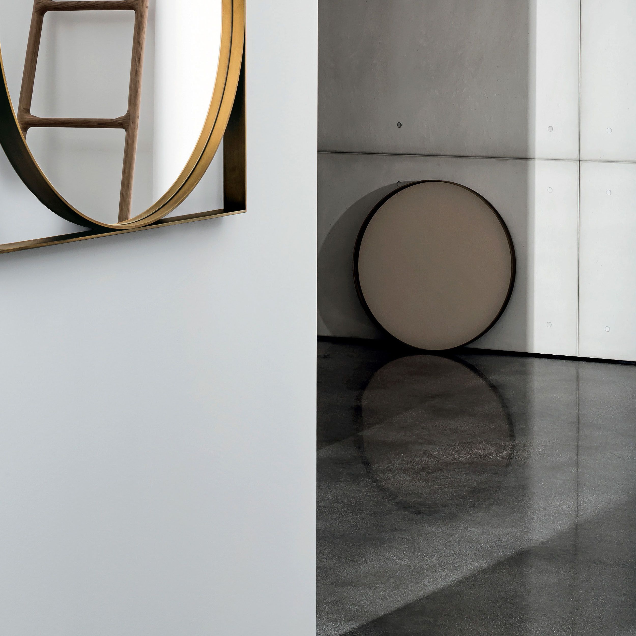 Visual redondo con marco cuadrado de Sovet Italia - Espejos - OcioHogar.com