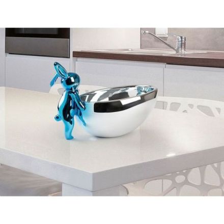 Cuenco Rabbit Figura Azul Plata de Schuller
