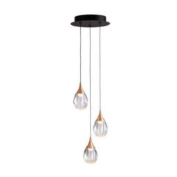 Corina Lámpara 3l Negro Cobre de Schuller