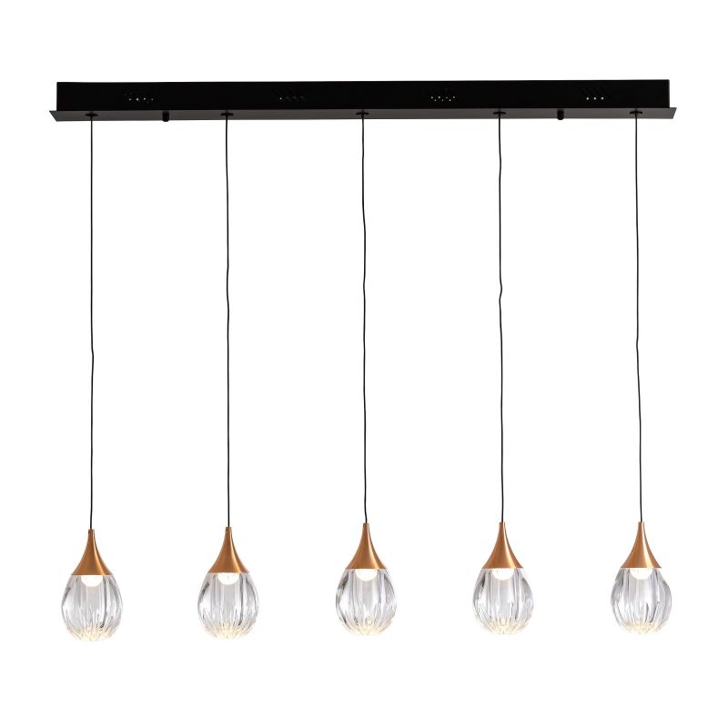 Corina Lámpara 5l Negro Cobre de Schuller Corina Lámpara 5l Negro Cobre de Schuller