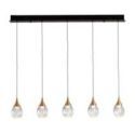 Corina Lámpara 5l Negro Cobre de Schuller Corina Lámpara 5l Negro Cobre de Schuller