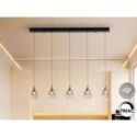 Corina Lámpara 5l Negro Cobre de Schuller Corina Lámpara 5l Negro Cobre de Schuller