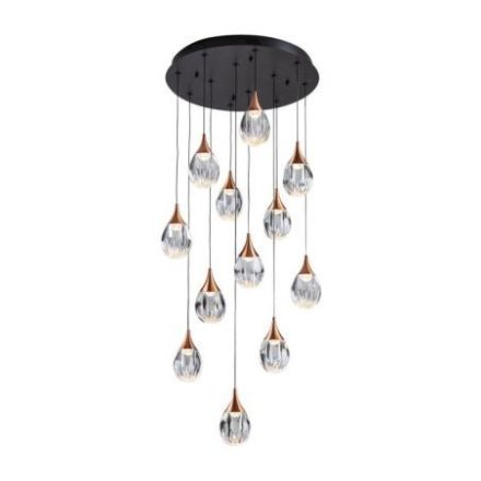Corina Lámpara 12l Negro Cobre de Schuller