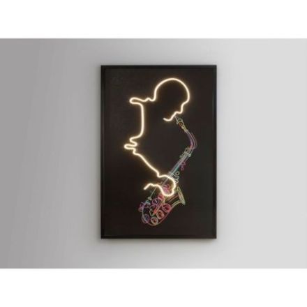 Saxofon Cuadro Luz Led 80x120 de Schuller