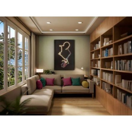 Saxofon Cuadro Luz Led 80x120 de Schuller