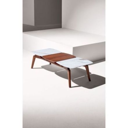 Mesa Mixta Trio de Nomon mármol Calacatta