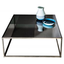 Quadro, mesa de centro con sobre en cristal, cerámica o material sintético de Sovet Italia