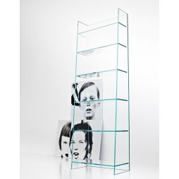 Olympia, librería en cristal transparente extraclaro