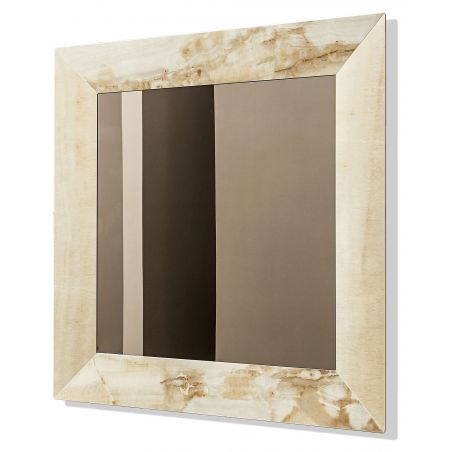 Espejo de diseño Denver cuadrado de Sovet Italia con espejo sbsp con marco ci