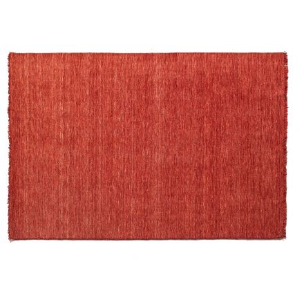 Moon, alfombra 100% de algodón en el color que más te guste y tejida a mano de Kuatro Carpets en color red