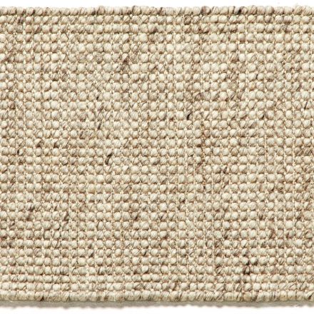 Detalles Alfombra Noir en lana y algodón, tejida a mano de Kuatro Carpets en color beige