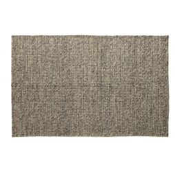 Alfombra Noir en lana y algodón, tejida a mano de Kuatro Carpets en color grey