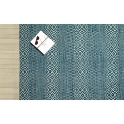 Field, una alfombra tejida a mano con un patrón que se hace grande y pequeño