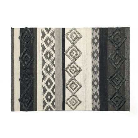 Alfombra Diamonds, un Kilim en lana y algodón con variados diseños a elegir de Kuatro Carpets