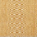 Detalles Field, una alfombra tejida a mano con un patrón que se hace grande y pequeño de Kuatro Carpets en color gold