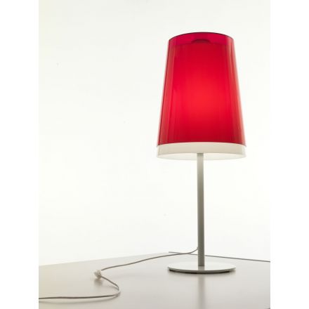 Lámpara de mesa L001TA Pedrali rojo