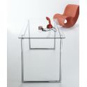 Mesa de centro elevable Piego cristal iMultifunzione by Sedit, como mesa de comedor