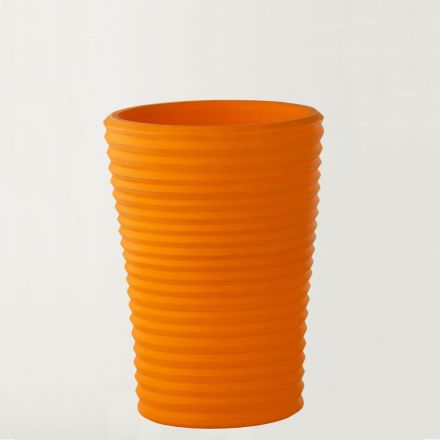 Maceta de diseño S-Pot SLIDE Design naranja