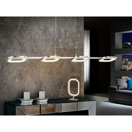Lámpara Led Orbita 4l Cromo de Schuller