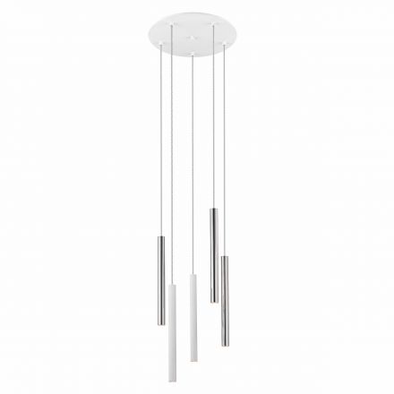 Lamp Varas Cromo-blanco 5 Dim  de Schuller