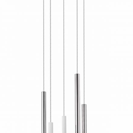 Lamp Varas Cromo-blanco 5 Dim  de Schuller
