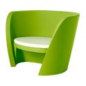 Sillón Rap Chair de Slide soft antracita verde Lime Green