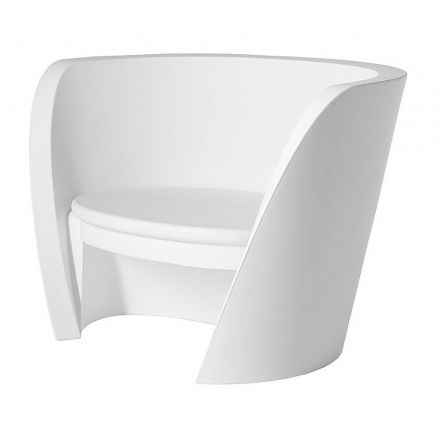 Rap Chair de Slide color blanco Milky White soft antracita