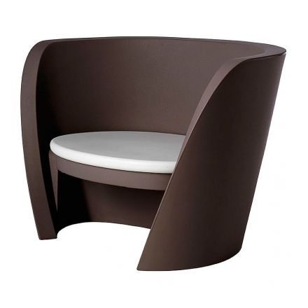 Rap Chair de Slide color marrón Chocolate Brown soft antracita