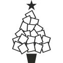 Vinilo árbol de navidad Papertree 3 Dekotipo