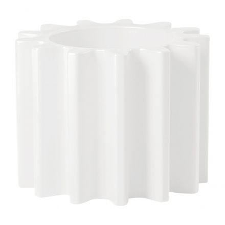 Maceta Gear Pot de Slide color blanco Milky White