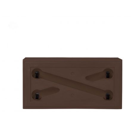 Quadra J de Slide color marrón Chocolate Brown