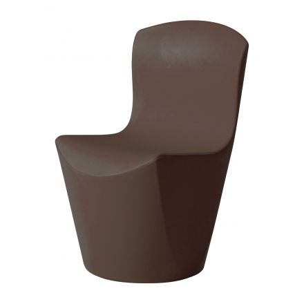 Silla Zoe de Slide color marrón Chocolate Brown