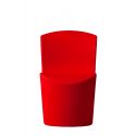 Frontal Silla Zoe de Slide color rojo Flame Red