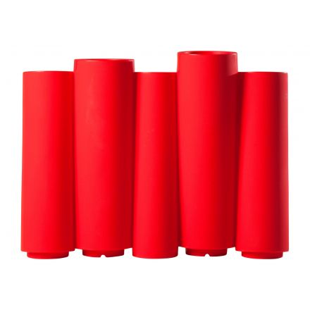 Frontal Macetero Bamboo de Slide color rojo Flame Red