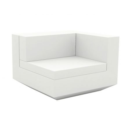 Vela, sofá modulo izquierdo, bello y original, adecuado para exteriores