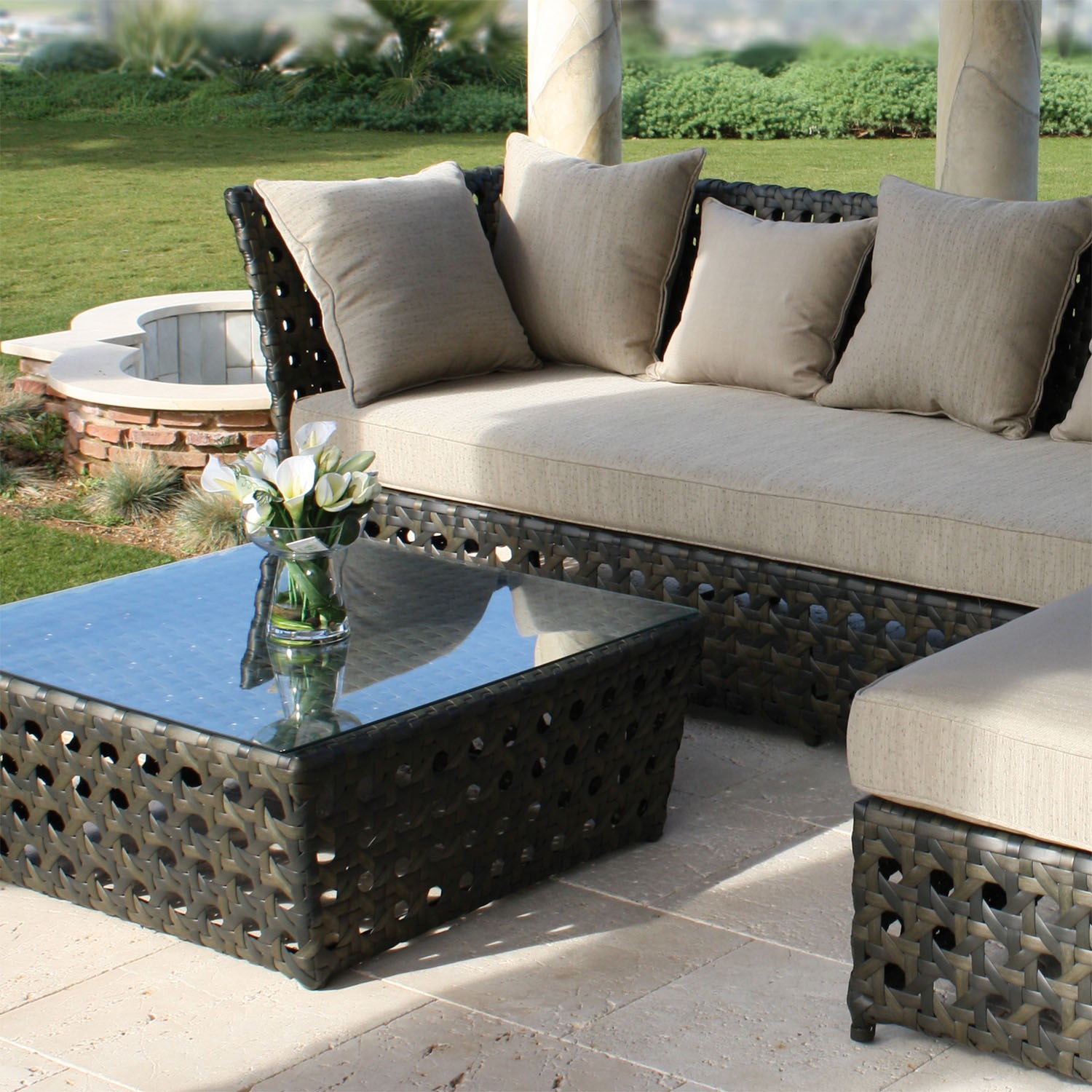 Conjunto sofás y mesa de centro Tahití Majestic Garden - Muebles de