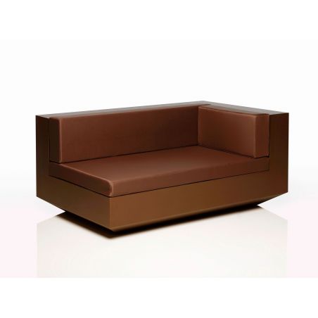 Vela, sofá modulo derecho Chaiselongue, distinguido y elegante para exteriores