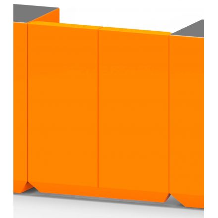 Vela Puerta barra (con bisagras), para originales estructuras en exteriores de Vondom color lacado brillo naranja