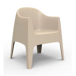 Solid Sillón, asiento individual, de diseño único y elegante de Vondom color basic ecru