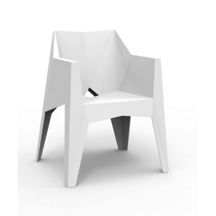 Voxel Butaca, asiento individual de diseño único para exteriores de Vondom color basic blanco