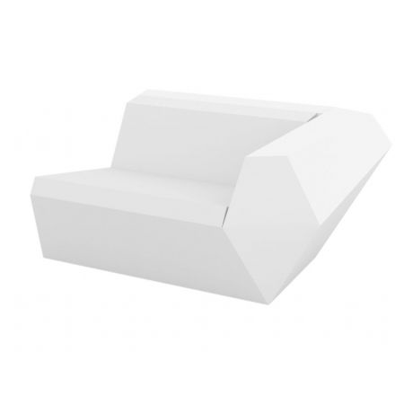 Faz Sofa Mod Izquierdo de Vondom color lacado brillo blanco
