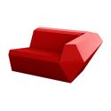 Faz Sofa Mod Izquierdo de Vondom color lacado brillo rojo