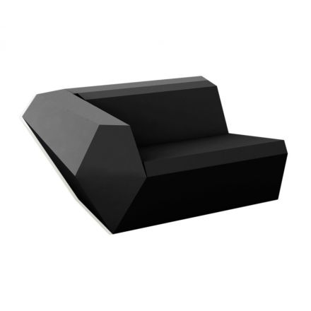 Faz Sofa Mod Derecho de Vondom color lacado brillo negro