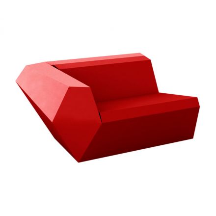 Faz Sofa Mod Derecho de Vondom color lacado brillo rojo