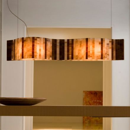 Lámpara de techo Vento VN04 de Arturo Álvarez. Combinación marrón
