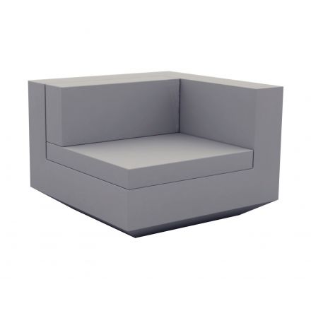 Vela Sofa Mod Izquierdo  de Vondom color basic acero