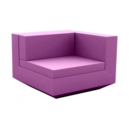 Vela Sofa Mod Izquierdo  de Vondom color basic plum