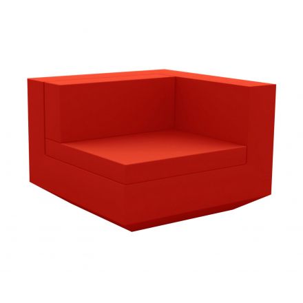 Vela Sofa Mod Izquierdo  de Vondom color basic rojo