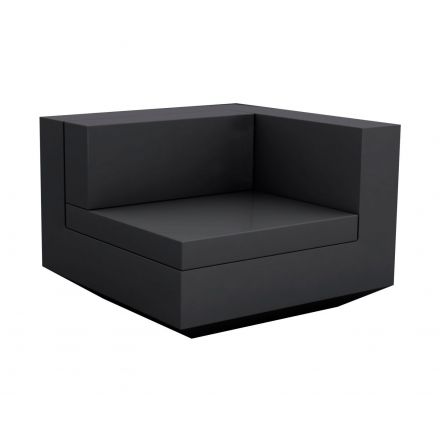Vela Sofa Mod Izquierdo  de Vondom color lacado brillo negro