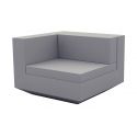 Vela Sofa Mod Derecho  de Vondom color basic acero
